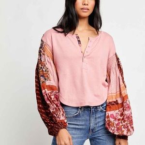 Free People “Light Magic Henley” sz large NWT